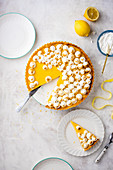 Lemon tart with Italian meringue