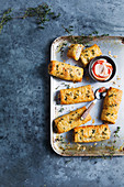 Chicken, muscat and prosciutto sausage rolls
