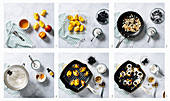 Grilled Peaches with Blackberries and Whipped Cream