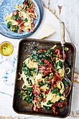 Linguine with Silver Beet and Pancetta