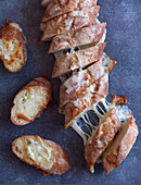 Cheese and garlic baguette