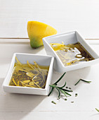 Rosemary and lemon grill marinade with garlic and oil