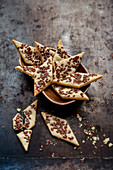 Cheese crackers with flax seeds