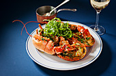 Lobster with herbs