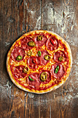 Pizza Diavolo with Salami