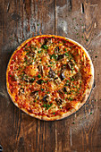 Pizza Parmigiana mit Auberginen