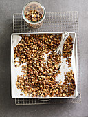 Granola muesli with cocoa nibs (low carb)