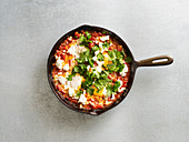 Shakshuka with feta cheese (low carb)