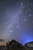 Winter Hexagon over Mount Ling