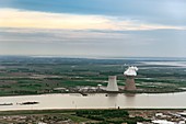 Doel Nuclear Power Station, aerial photograph