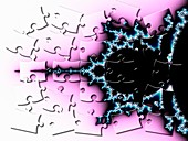 Mandelbrot fractal puzzle, illustration