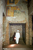 Archaeology at Domus Aurea palace in Rome