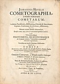 Hevelius's book on comets, 1668