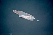 USS Constellation's final voyage, aerial photograph
