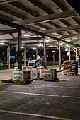 Overnight wholesale produce market, USA