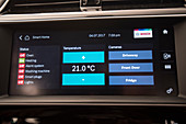 Dashboard display connected to smart home systems