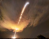 Parker Solar Probe launch, time-lapse image