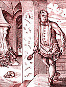 16th Century cook, illustration