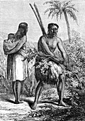 19th Century Lengua people, illustration