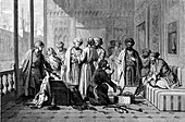 19th Century Iraqi merchants, illustration