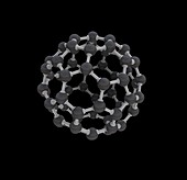 Buckminsterfullerene molecule (C60), illustration