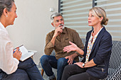 Couple in a session with counsellor