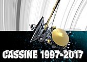 Cassini spacecraft, illustration., illustration
