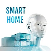 Smart home, conceptual illustration
