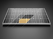 Solar panel, illustration