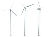 Wind turbines, illustration