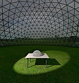 Geodesic dome, illustration