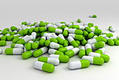 Pills and tablets, illustration