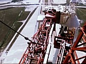 Apollo 11 crew entering launch module, 1969