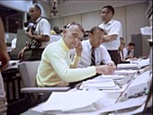 Apollo 11 mission control during lunar surface activity