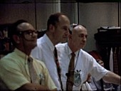 Apollo 11 mission control during lunar surface activity