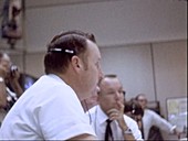 Apollo 11 mission control during lunar surface activity