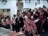 Apollo 11 mission control splashdown celebrations