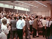 Apollo 11 mission control splashdown celebrations