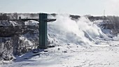 Niagara Falls partially frozen