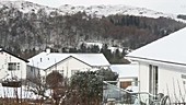 Houses in snow