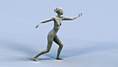 Female figure microsculpture, SEM
