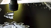 Milling machine cutting plastic