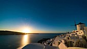 Santorini sunset, timelapse