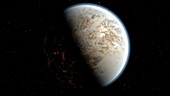 Earth after Chicxulub asteroid impact, animation