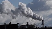 Chimney at a sugar refinery