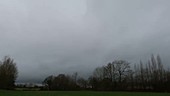 Timelapse of a cold front bringing wind and rain