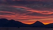 Red clouds timelapse, Arctic