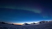 Northern lights timelapse, Arctic