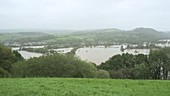Storm Callum flooding, Wales, 2018