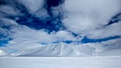 Clouds over mountains timelapse, Arctic